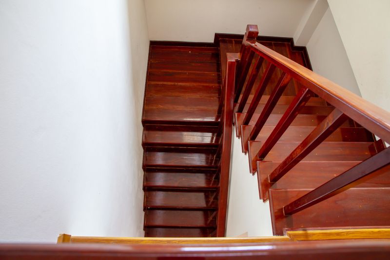 Sanded Wooden Stairs