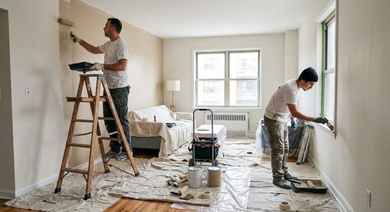 Townhouse Interior Painting in Wilmington, NC